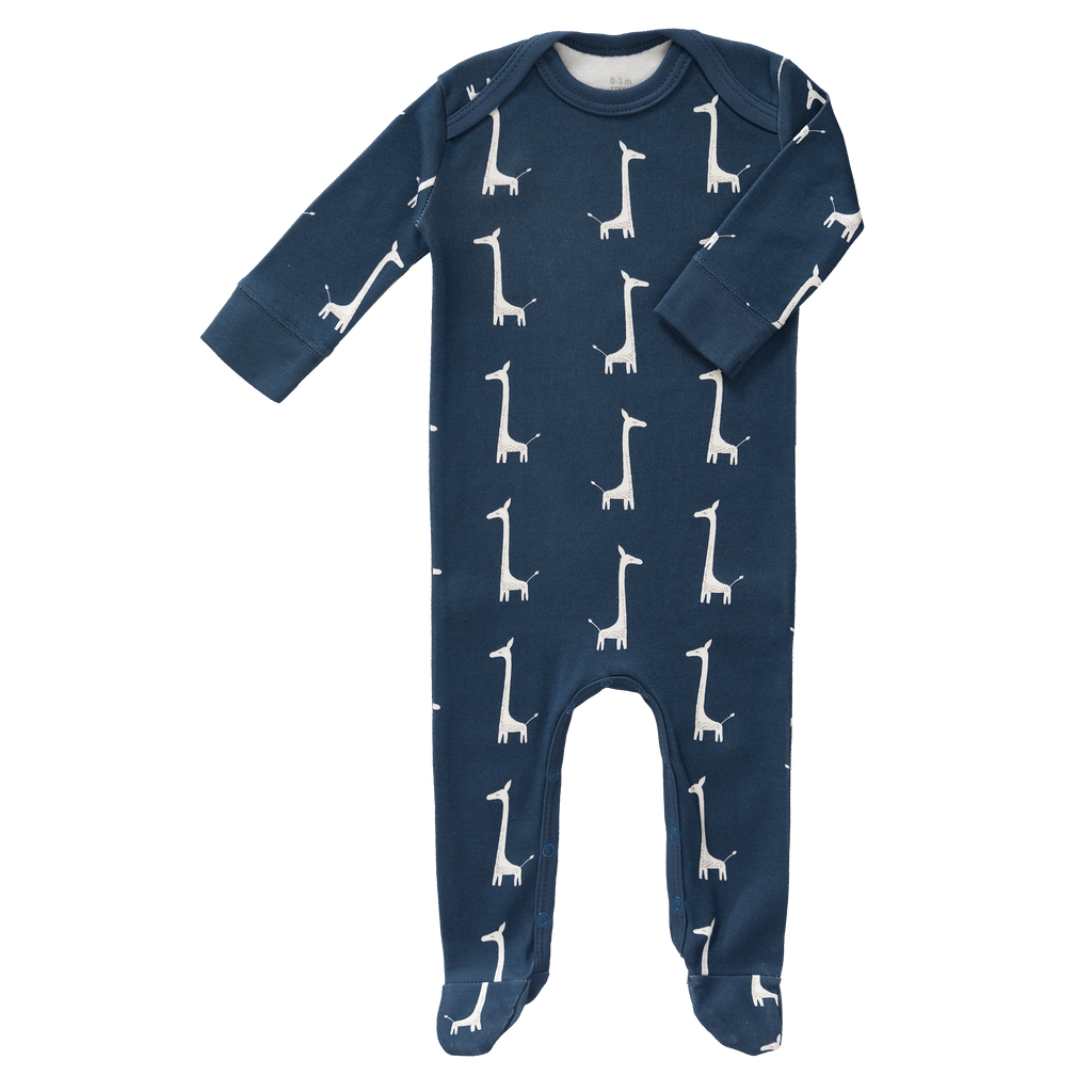 Pyjama met voet Giraf Indigo Blue