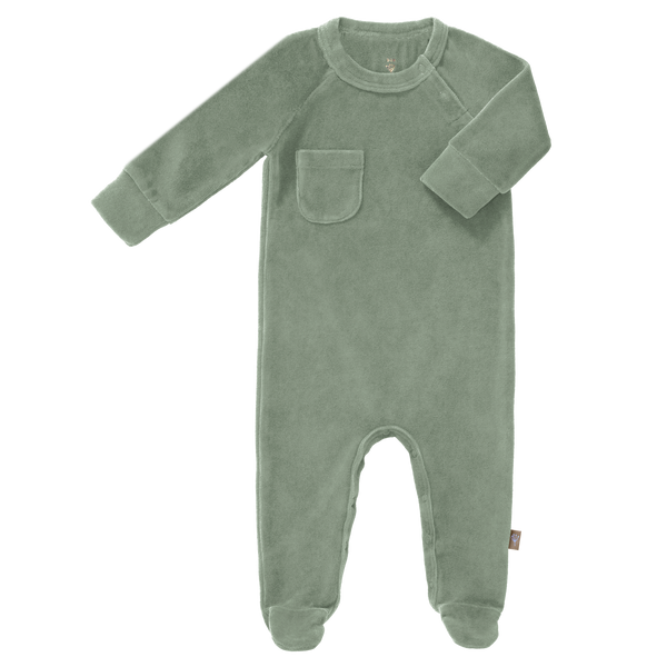 Pyjama met voet Forest Green Velours